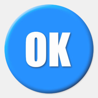 Rond Sticker OK (grand)