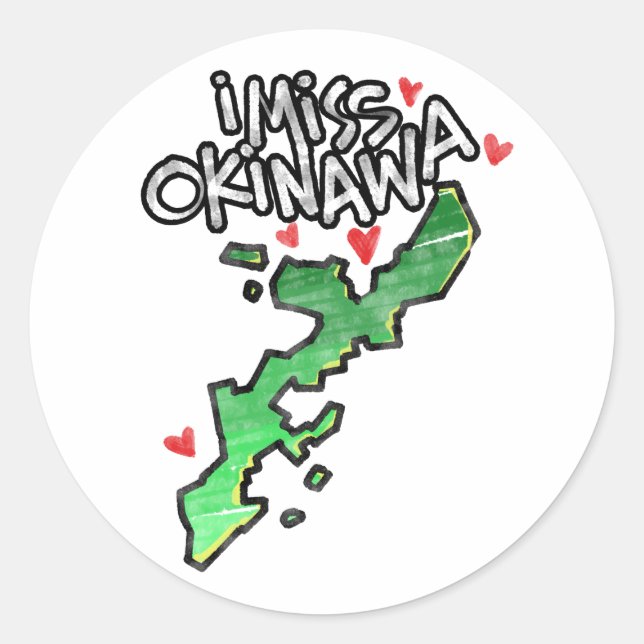 Rond Sticker Okinawa (Devant)