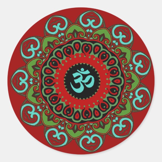 Rond Sticker Om of Chaos (Devant)