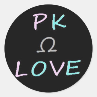 Rond Sticker Omega PK Love