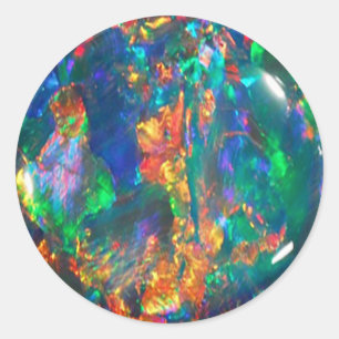 Rond Sticker Opal Fire