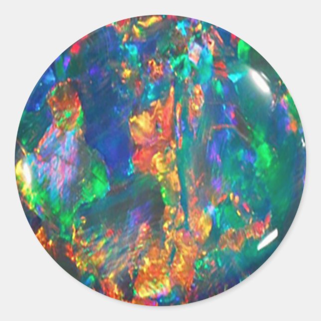 Rond Sticker Opal Fire (Devant)