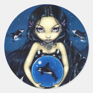 Rond Sticker "Orca Magic"
