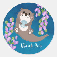 Sticker Otter Merci