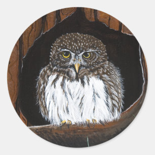 Rond Sticker "Owl"