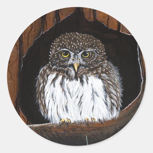 Rond Sticker "Owl" (Devant)
