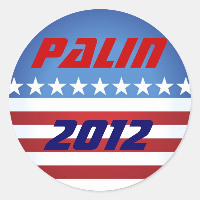 Rond Sticker Palin 2012 (Devant)
