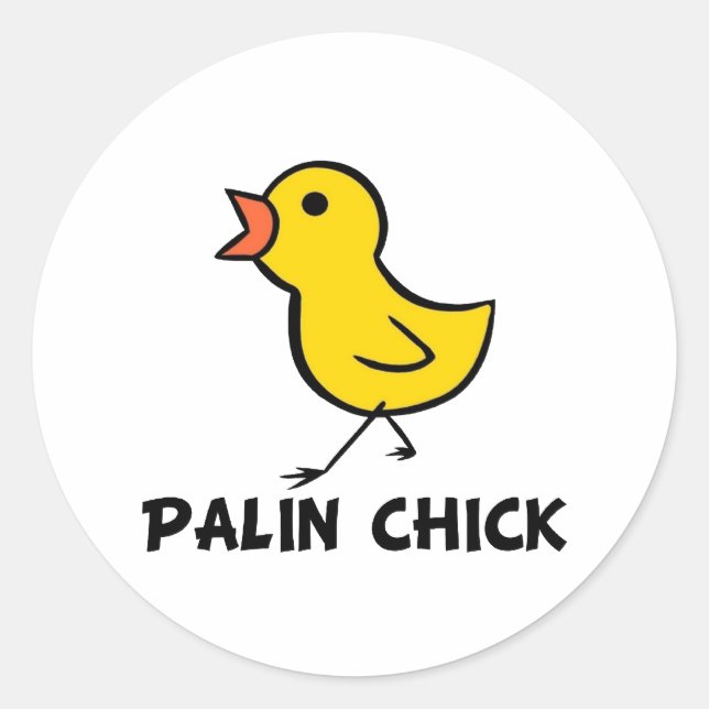 Rond Sticker Palin Chick (Devant)