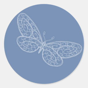 Rond Sticker papillon