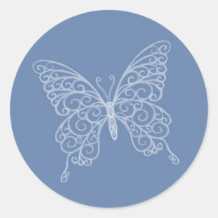 Rond Sticker papillon