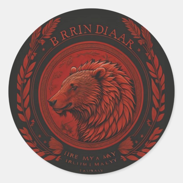 Rond Sticker Par James Michael Miller (Devant)