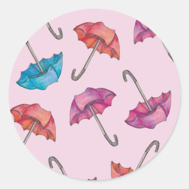 Rond Sticker parapluie (Devant)