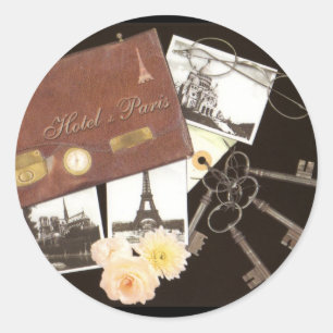 Rond Sticker Paris Trip