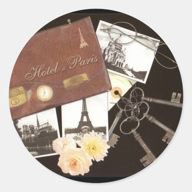 Rond Sticker Paris Trip (Devant)