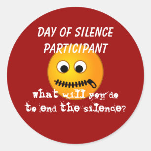 Rond Sticker Participant Day of Silence