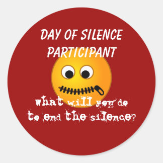 Rond Sticker Participant Day of Silence
