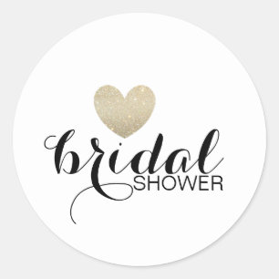Rond Sticker - Parties scintillant Coeur Fab Fête des m