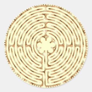 Rond Sticker Pearl Chartres Labyrinth