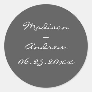 Rond Sticker Pearl des années 1920 - gris