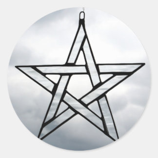 Rond Sticker "Pentagram"