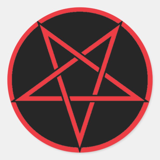 Rond Sticker Pentagram (Devant)