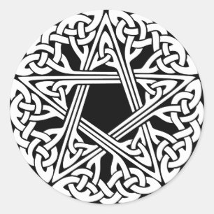Rond Sticker Pentastar b/w