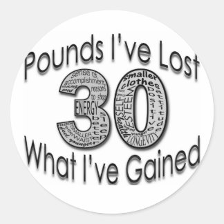 Rond Sticker perdu de 30 livres