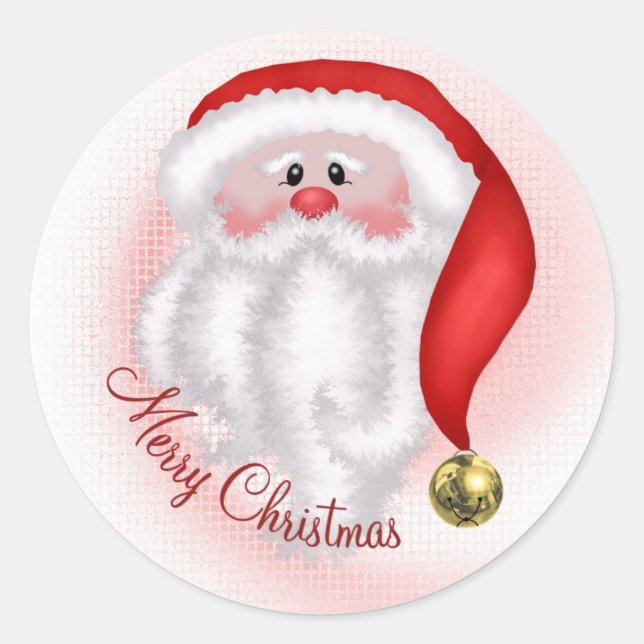 Rond Sticker père Noël (Devant)