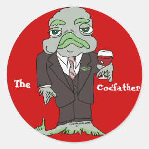 Rond Sticker personnalisé Codfather