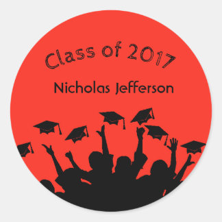 Rond Sticker personnalisé de la casquette rouge