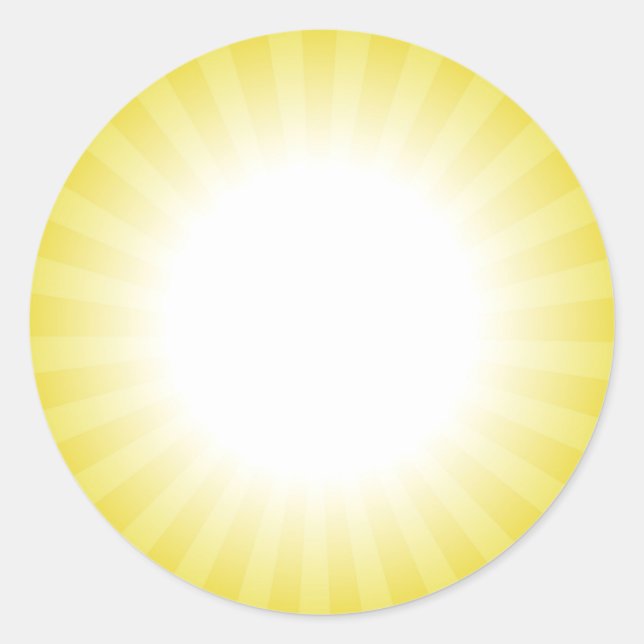 Rond Sticker personnalisé Sunny (Devant)