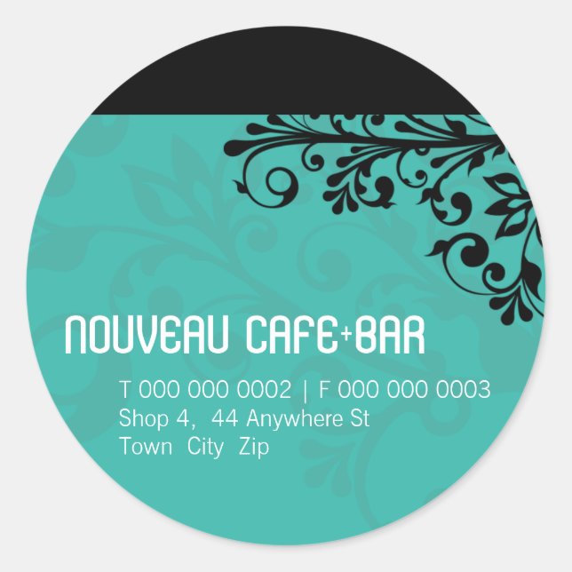 Rond STICKER PERSONNALISÉ TENDANCE :: Élément 3 (Devant)