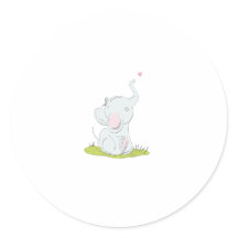 Sticker petit éléphant mignon