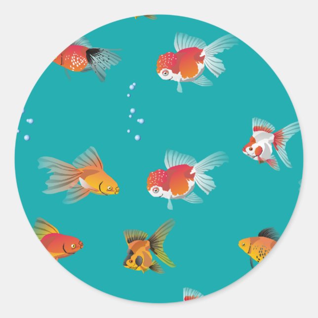 Rond Sticker Petit Poisson (Devant)