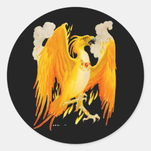 Rond Sticker Phoenix