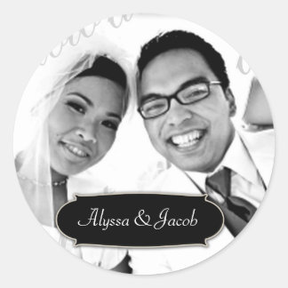 Rond Sticker photo 311 personnalisable avec plaque de n