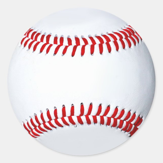 Rond Sticker photo de baseball (Devant)