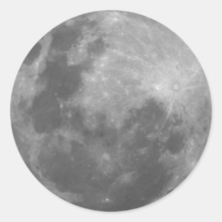Rond Sticker photo lunaire Pleine lune Super Moon