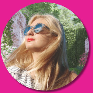 Rond Sticker Photo Personnalisé, Sticker Image Personna