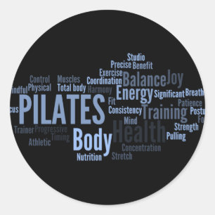 Rond Sticker PILATES