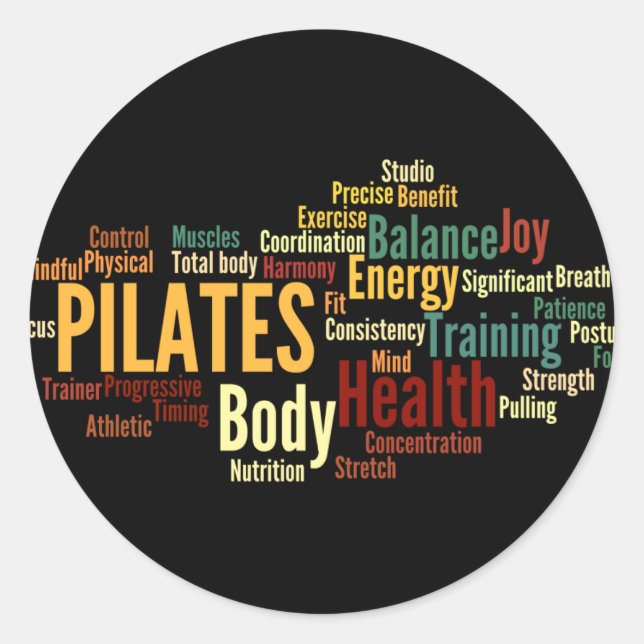 Rond Sticker PILATES (Devant)