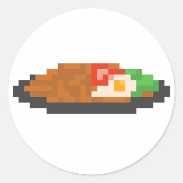 Rond Sticker Pixel Indomie (Devant)