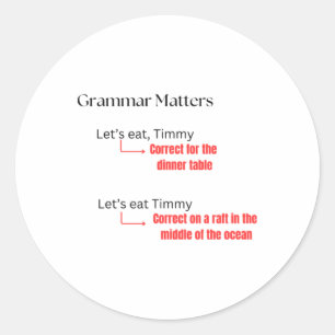 Rond Sticker Plaisir Grammar S