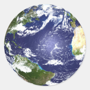 Rond Sticker Planet Earth
