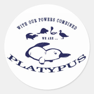 Rond Sticker Platypus