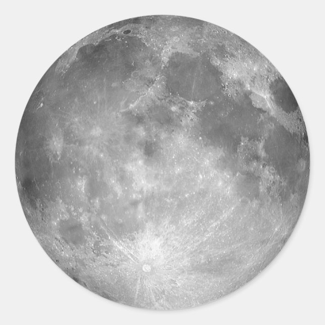 Rond Sticker Pleine lune (Devant)