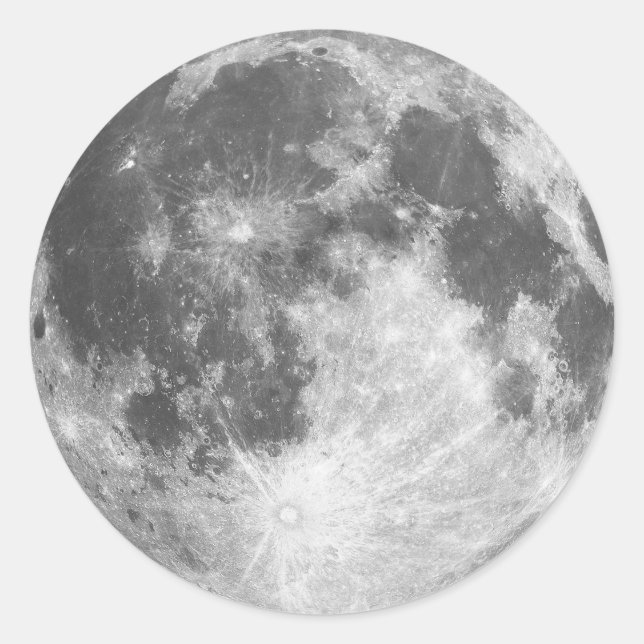 Rond Sticker Pleine lune (Devant)