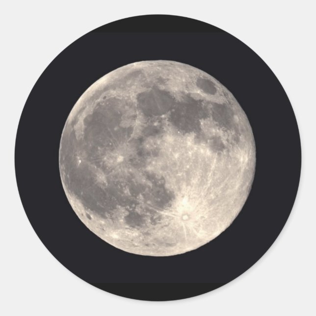 Rond Sticker Pleine lune (Devant)