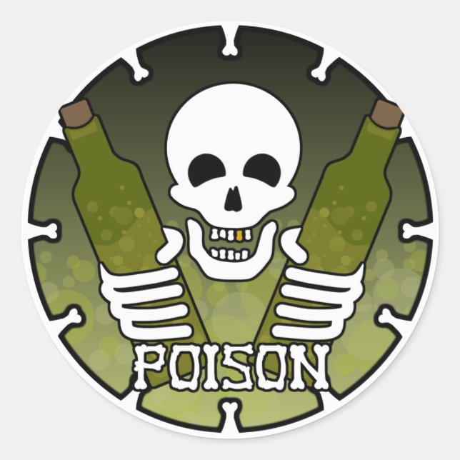Rond Sticker "Poison" (Devant)