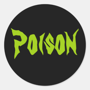 Rond Sticker Poison Halloween